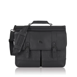 Solo Bradford Black Fabric and Polyester 15.6-inch Laptop Briefcase