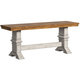 Eleanor Two-Tone Trestle Leg Wood Dining Bench by iNSPIRE Q Classic - Thumbnail 11