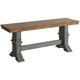 Eleanor Two-Tone Trestle Leg Wood Dining Bench by iNSPIRE Q Classic - Thumbnail 8