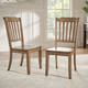 Eleanor Slat Back Wood Dining Chair (Set of 2) by iNSPIRE Q Classic - Thumbnail 1