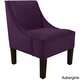 Skyline Furniture Velvet Fabric  Accent Chair - Thumbnail 4