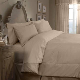 Grand Luxe Egyptian Cotton Sateen 300 Thread Count 4-piece Twin Size Comforter Set in White(As Is Item)