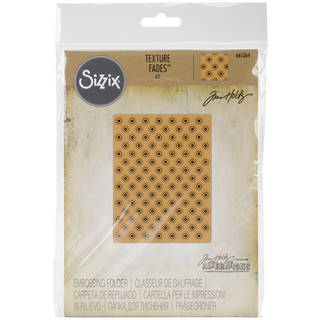 Sizzix Texture Fades A2 Embossing Folder-Dotted Bullseye By Tim Holtz