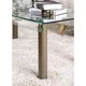 Furniture of America Vill Modern Chrome 47-inch 3-piece Accent Table Set - Thumbnail 3