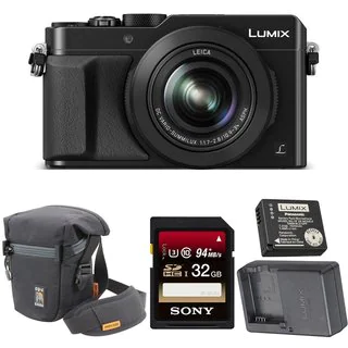 Panasonic LUMIX LX100 4K withLeica Lens (Black) & Panasonic Battery w/ Charger