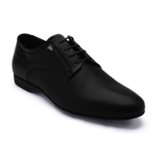 Versace Collection Men's Black Leather Oxford Shoes