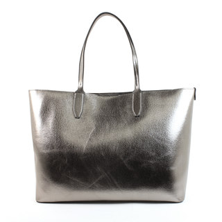 Emilie M. Loren Light Vegan Leather Large Double Shoulder Handbag