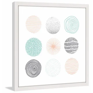 Marmont Hill - 'Circles in Patterns' by Shayna Pitch Framed Painting Print