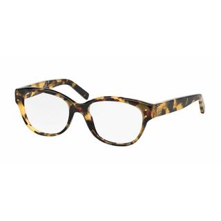 Tory Burch Womens TY2040 1287 Havana Plastic Square Eyeglasses