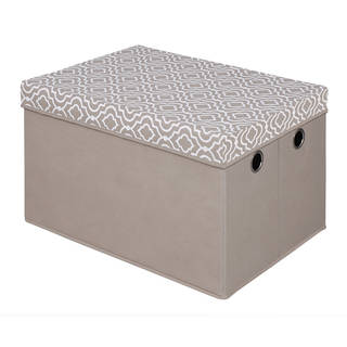 Storage Trunk With Removable Lid - Taupe
