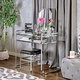 Furniture of America Rima Contemporary 2-piece Glam Vanity Table and Stool Set