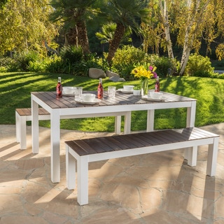 Bali Outdoor 3-piece Wood Picnic Set by Christopher Knight Home