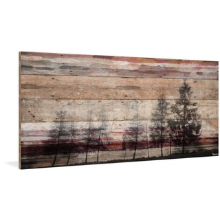 Parvez Taj - 'Forest of Firs' Painting Print on Reclaimed Wood