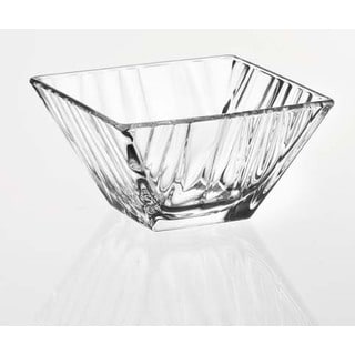 Majestic Gifts Quality Clear Glass 7.9-inch x 7.9-inch Square Bowl