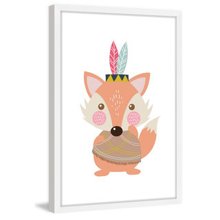 Marmont Hill - 'Hipster Fox' by Shayna Pitch Framed Painting Print