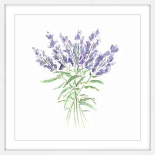Marmont Hill - 'Lavender Herbs' by Thimble Sparrow Framed Painting Print