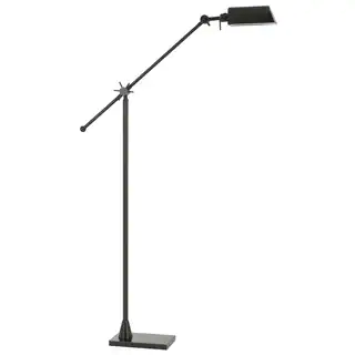 Brown Metal Adjustable LED Floor Lamp