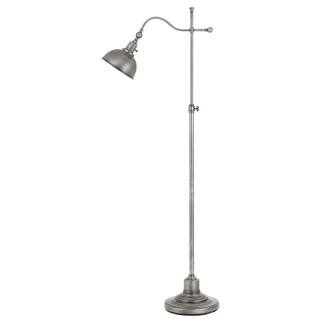 Portico Silver Metal Adjustable Floor Lamp