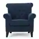 Merritt High Back Tufted Fabric Club Chair by Christopher Knight Home - Thumbnail 3
