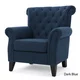 Merritt High Back Tufted Fabric Club Chair by Christopher Knight Home - Thumbnail 1
