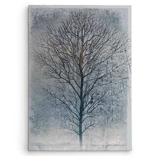 Wexford Home 'Silver Tree II' Multicolored Canvas Artwork