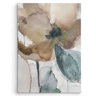 Wexford Home Carol Robinson's 'Watercolor Poppy I' Multicolored Canvas Artwork