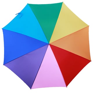 RainWorthy Rainbow Hardwood and Polyester 48-inch Automatic Umbrella