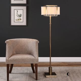 Uttermost Bettino Antique Brass Floor Lamp