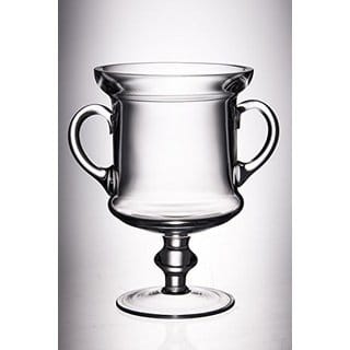 Majestic Gifts Quality Clear Glass 11.75-inch High Trophy with Handles