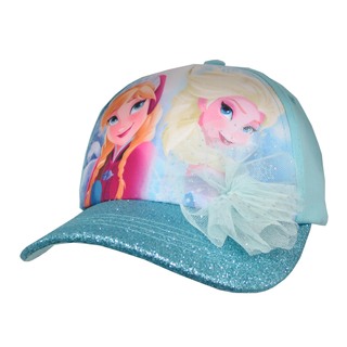 Disney Frozen Girls' Anna Elsa Blue Cotton Baseball Cap