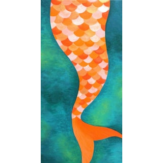 Marmont Hill - 'Mermaid Tail' by Nicola Joyner Painting Print on Wrapped Canvas