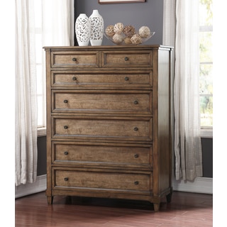 ABBYSON LIVING Cypress Weathered Oak 7 Drawer Chest