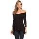 Women's Solid Wrapped Bodice Tunic - Thumbnail 2