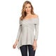Women's Solid Wrapped Bodice Tunic - Thumbnail 0