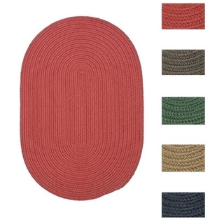 Colonial Mills Solid-colored Polypropylene Indoor/Outdoor Reversible Braided Doormat
