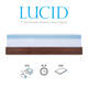 LUCID 4-Inch Gel Memory Foam Mattress Topper
