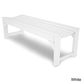 Polywood 60-inch Traditional Backless Garden Bench