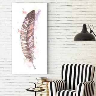 Dimity Andruz 'Feather 1' Gallery Wrapped Canvas Wall Art