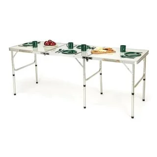 Trademark Innovations Aluminum Portable Lightweight Folding Table