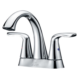 ANZZI Cadenza Series 4-inch Centerset 2-handle High-arc Bathroom Faucet in Polished Chrome