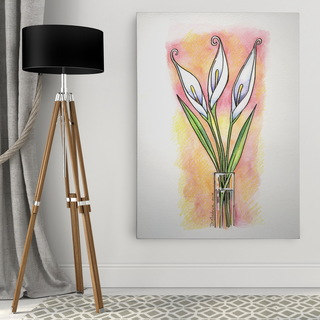 Dmitry Andruz 'Water Color Flowers' Wall Art On Canvas