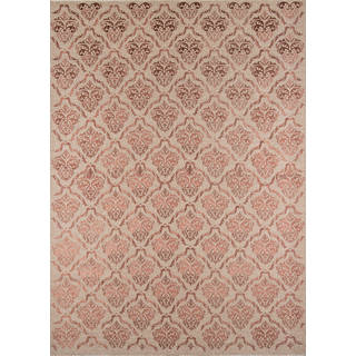 Hand-Woven Lucia Rose Wool Rug (5' x 8')