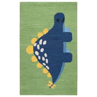 Rizzy Home Hand-tufted Play Day Green Rug (3' x 5')