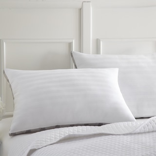 Amraupur Overseas 500 Thread Count 100-percent Cotton Dobby Stripe Down Alternative Pillow (Set of 2)