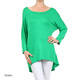 Women's Solid Rayon and Spandex Long-sleeve Tunic - Thumbnail 8