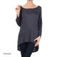 Women's Solid Rayon and Spandex Long-sleeve Tunic - Thumbnail 9