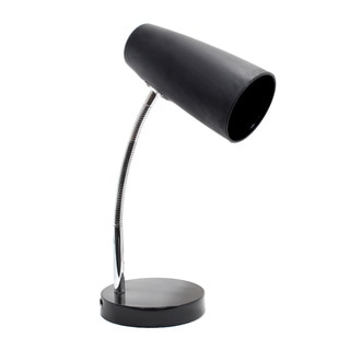 LimeLights Black and Pink Plastic and Silicone Desk Lamp