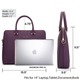 Dasein Front Stitching Women's Shoulder Briefcase Handbag - Thumbnail 10