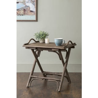 East At Main's Cicero Brown Rectangular Rattan Accent Table