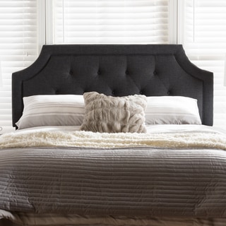 Gracewood Hollow Alexie Charcoal Contemporary Upholstered Headboard